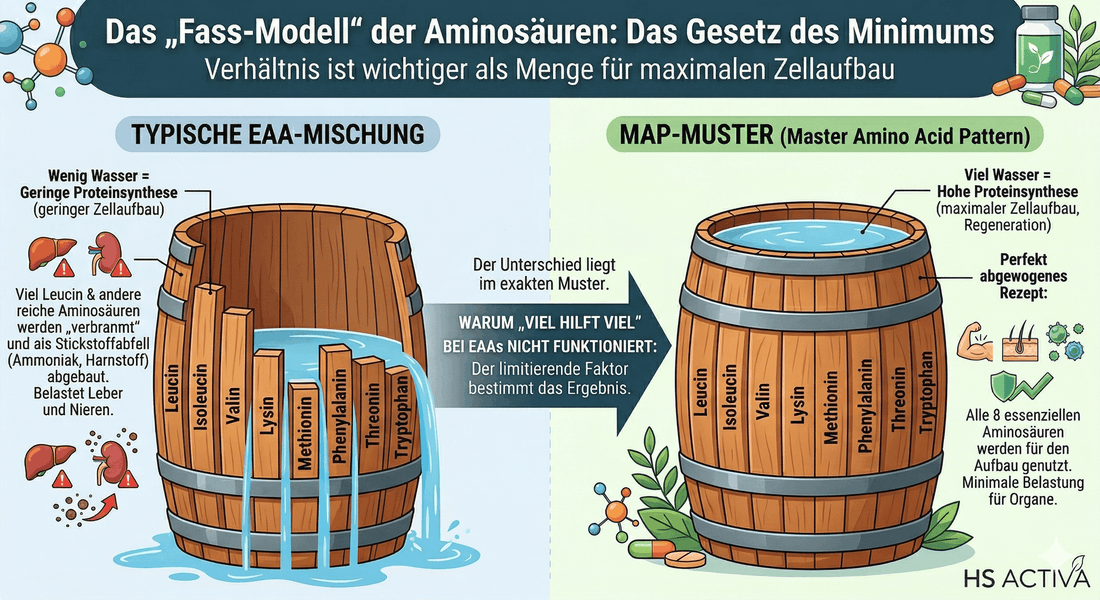 MAP oder Whey? Unterschied EAA & MAP: Warum Presslinge siegen