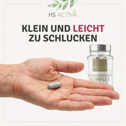 Schilddrüsen Komplex - 90 Kapseln mit L-Tyrosin, Jod, Selen und Zink