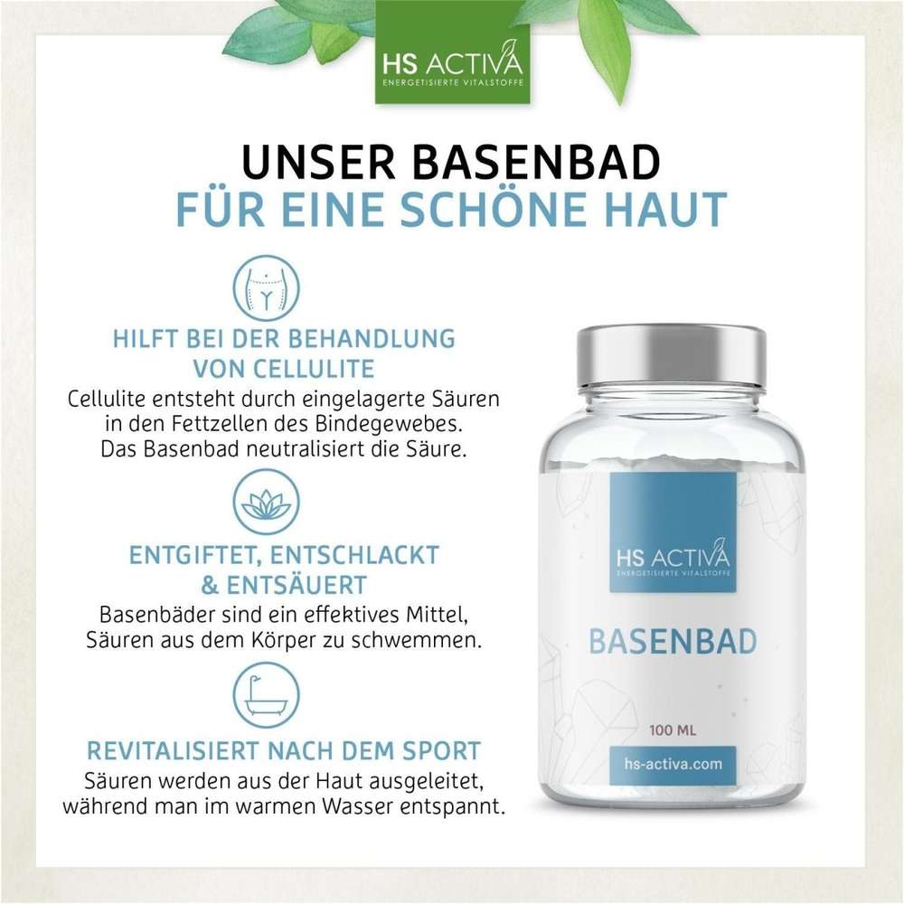 Das Basenbad von HS Activa hilft dabei eine schöne Haut zu bekommen