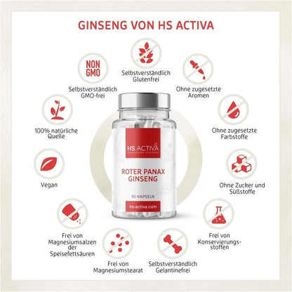 Ginseng Kapseln kaufen - Vorteile bei HS Activa