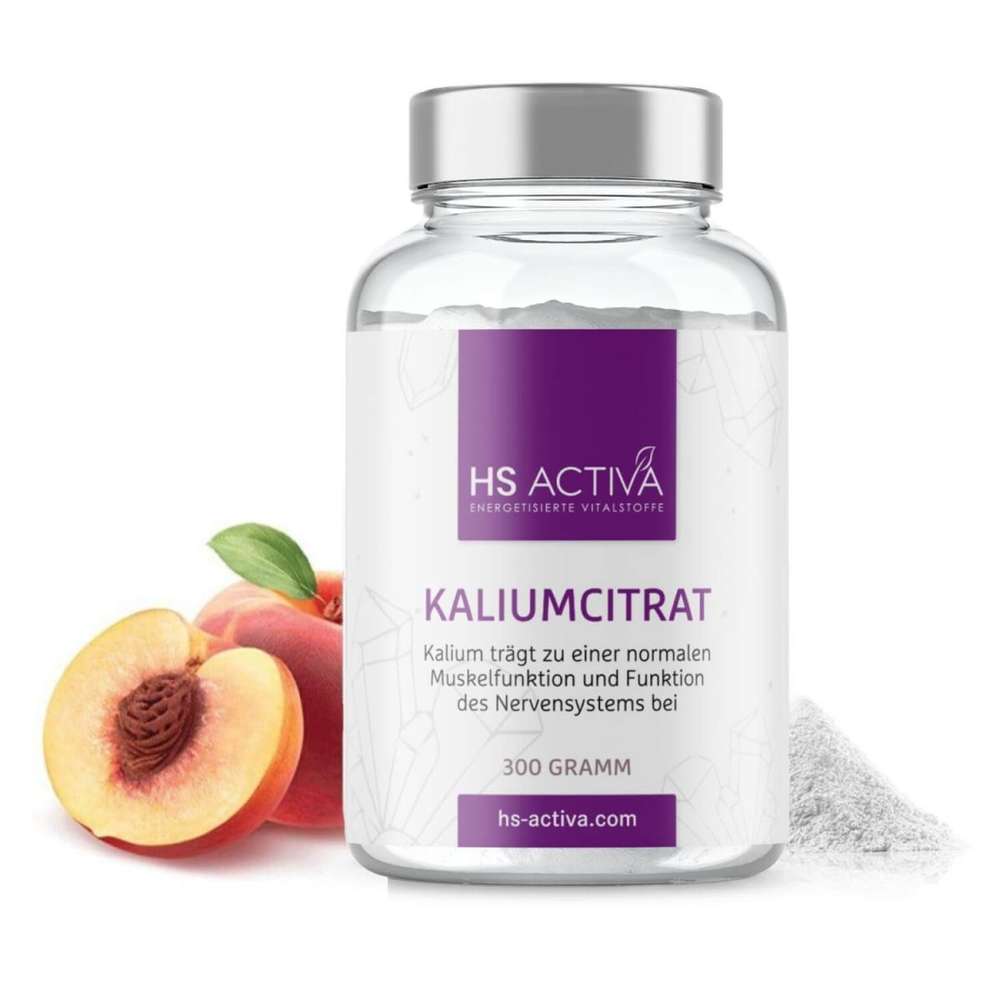 Kalium Citrat Pulver 300 g in der Flasche von HS Activa