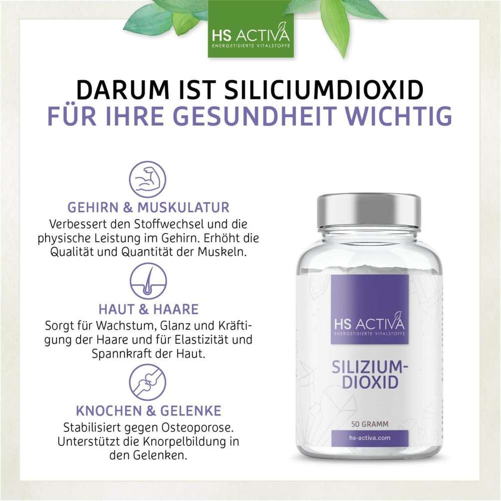 Siliziumdioxid kaufen - warum es für die Gesundheit wichtig ist