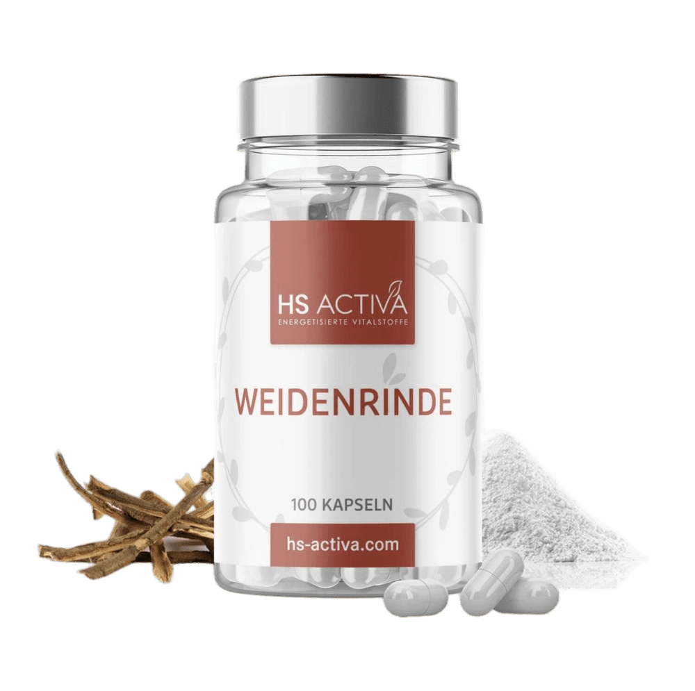 Weidenrinde Kapseln, 100 Stück