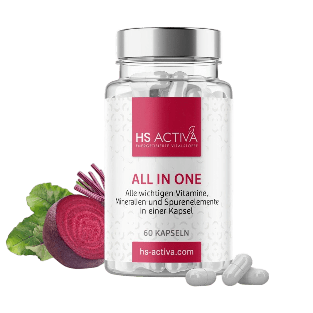 All In One | Alle wichtigen Vitamine, Mineralien und Spurenelemente in einem Produkt | (60 oder 250 Kapseln) - HS Activa