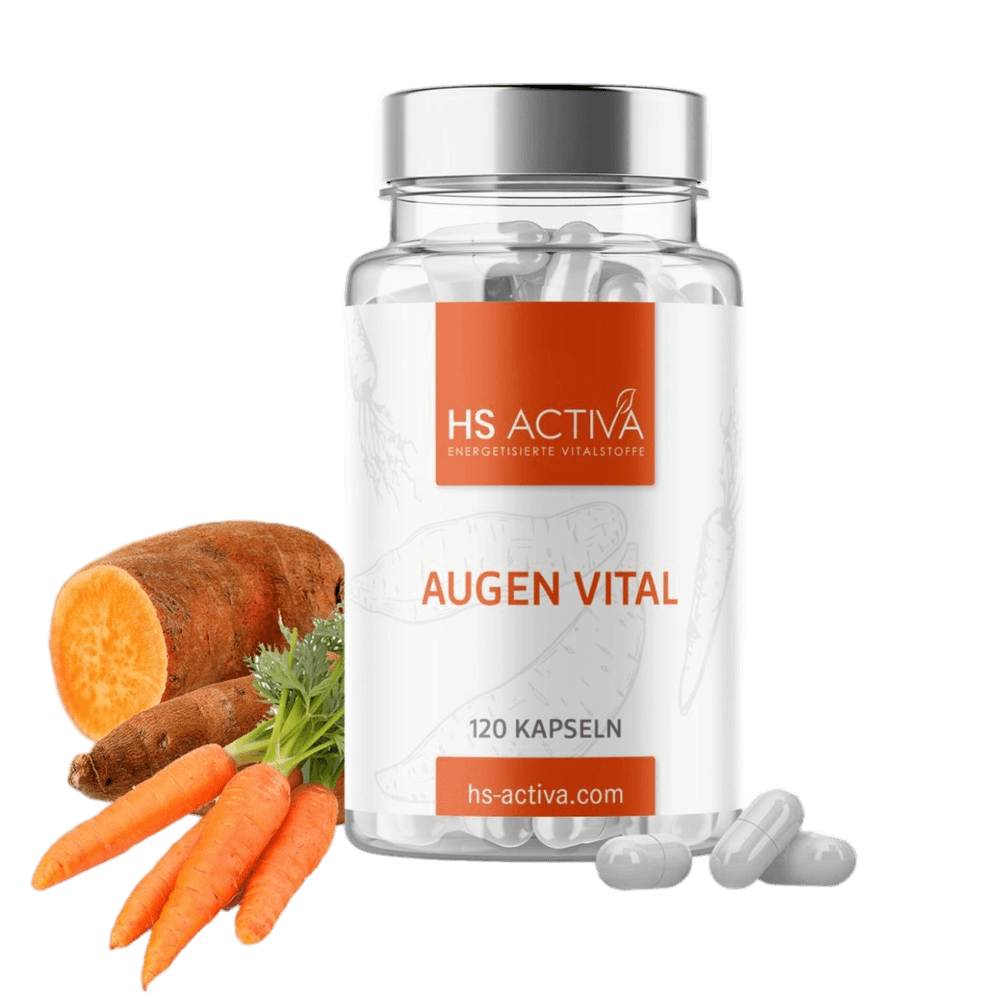 Augen Vital | Hochdosiert mit 20.000 i.E. | 120 Kapseln - HS Activa