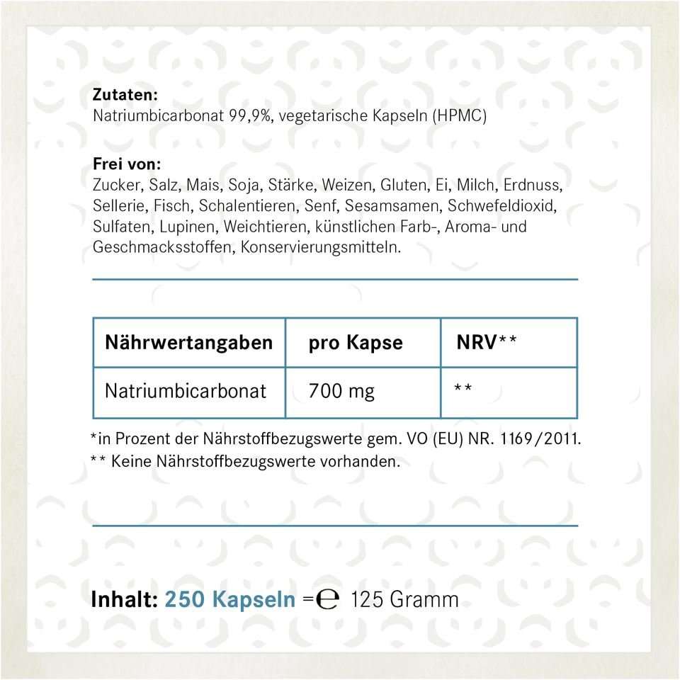 Basicum Natriumbicarbonat | Natron (250 Kapseln oder 400 g Pulver) - HS Activa