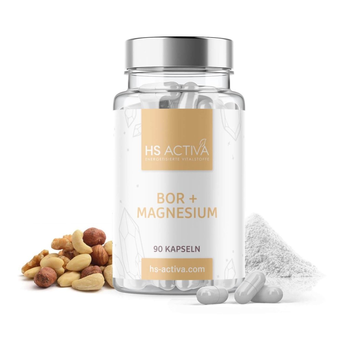 Bor + Magnesium (90 Kapseln) - HS Activa