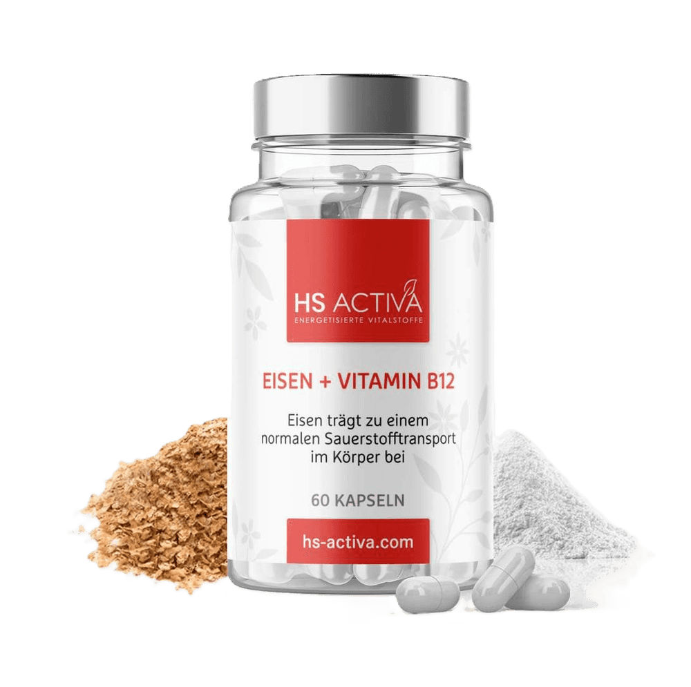 Eisen mit Vitamin B12 von HS Activa, 60 Kapseln