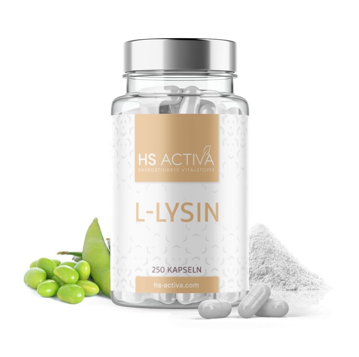 L-Lysin Monohydrochlorid (Großpackung: 250 Kapseln) - HS Activa