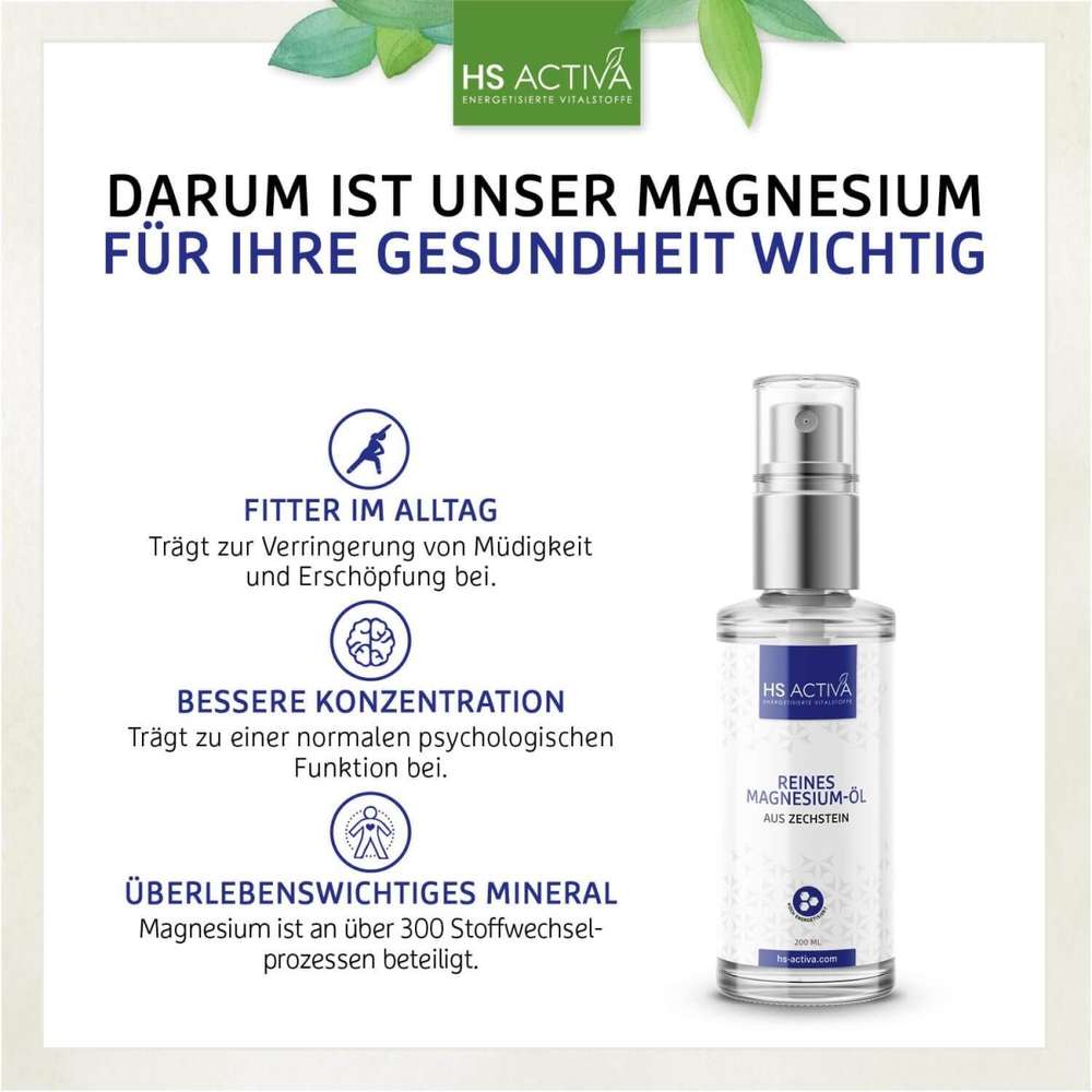 Magnesium-Öl auf Urwasser - HS Activa