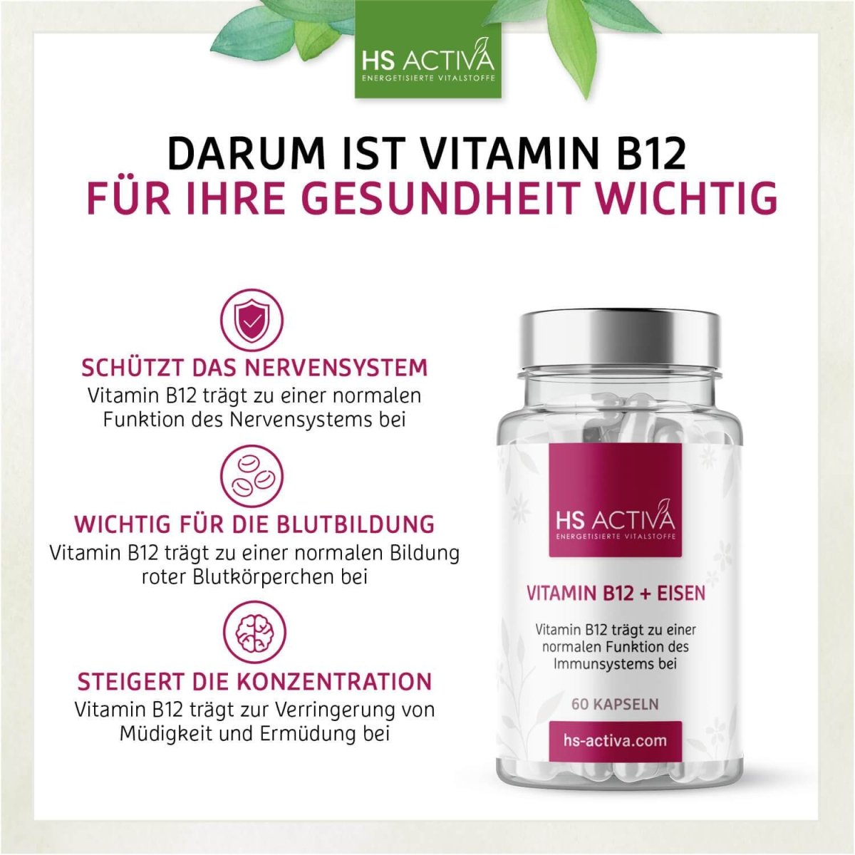 Vitamin B12 + Eisen - HS Activa